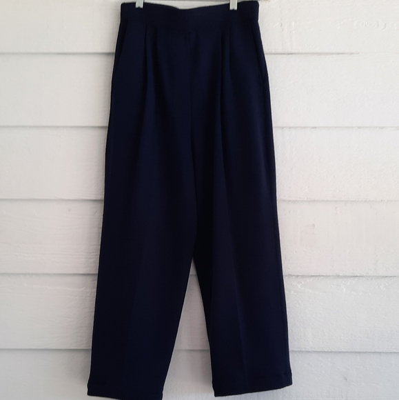 St John Basics navy knit pants - Picture 3 of 16